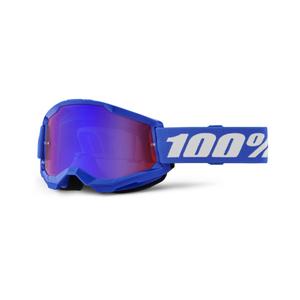 Motokrosové okuliare 100 % STRATA 2 New modré (červeno-modré plexisklo)