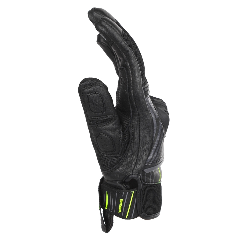 Rukavice na motocykel RSA Sprint čierno-fluo žlté