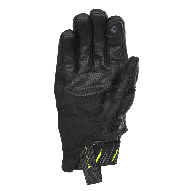 Rukavice na motocykel RSA Sprint čierno-fluo žlté