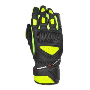 Dámske rukavice na motocykel RSA RX2 čierno-fluo žlté