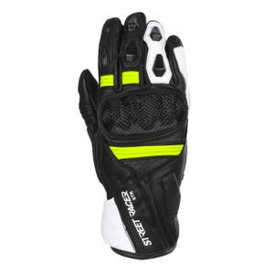 Dámske rukavice na motocykel Street Racer STR čierno-fluo žlté