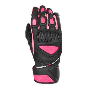 Dámske rukavice na motocykel RSA RX2 čierno-ružové