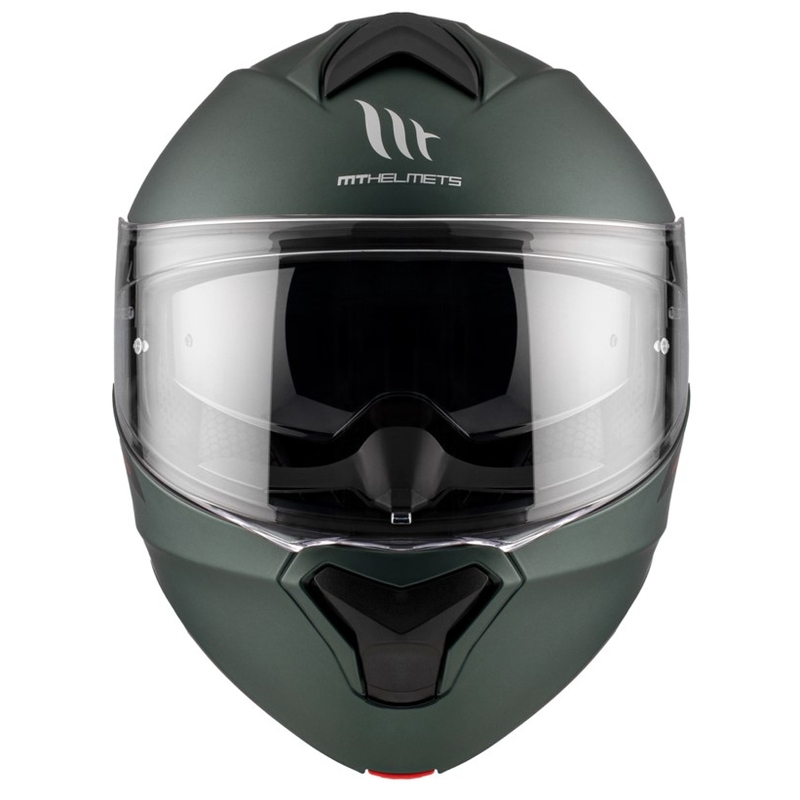 Odklápacia prilba na motocykel MT Genesis SV Solid A6 zelená matná