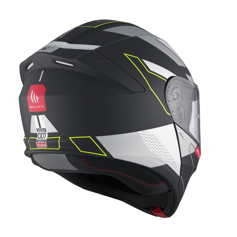 Odklápacia prilba na motocykel MT Genesis SV Talo B2 černo-šedo-fluorescenčno žlutá matná výpredaj