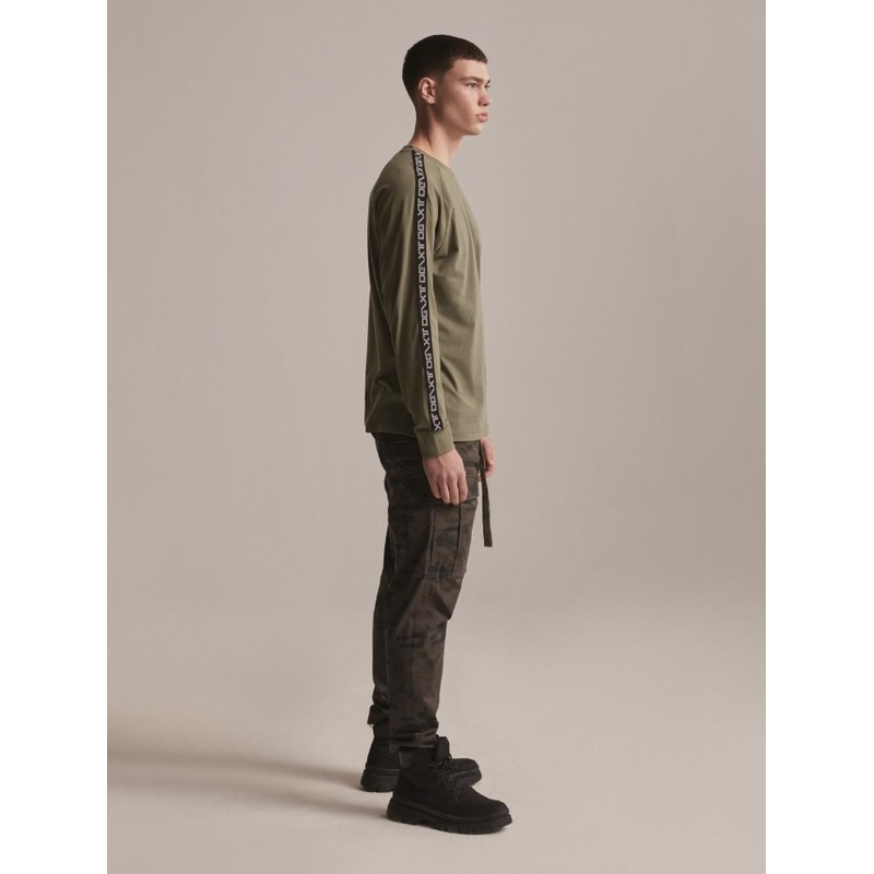 Tričko s dlhým rukávom DAKAR DKR LG STRAP kaki