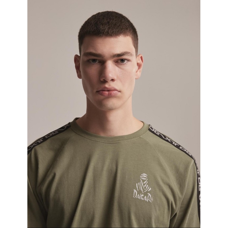 Tričko s dlhým rukávom DAKAR DKR LG STRAP kaki