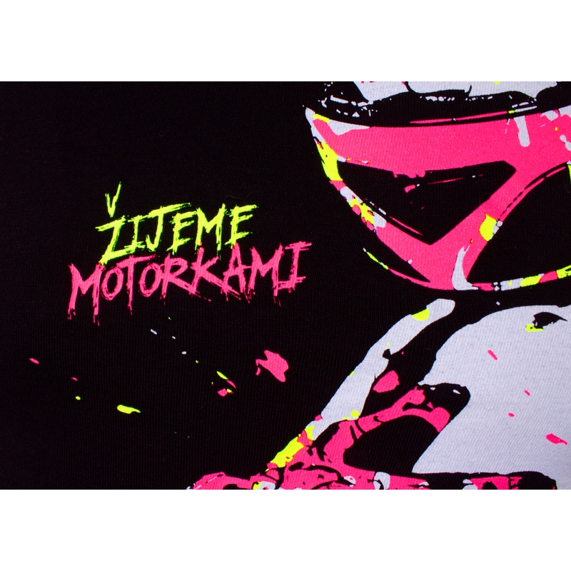 Detské dievčenské tričko MotoZem - Žijeme motorkami