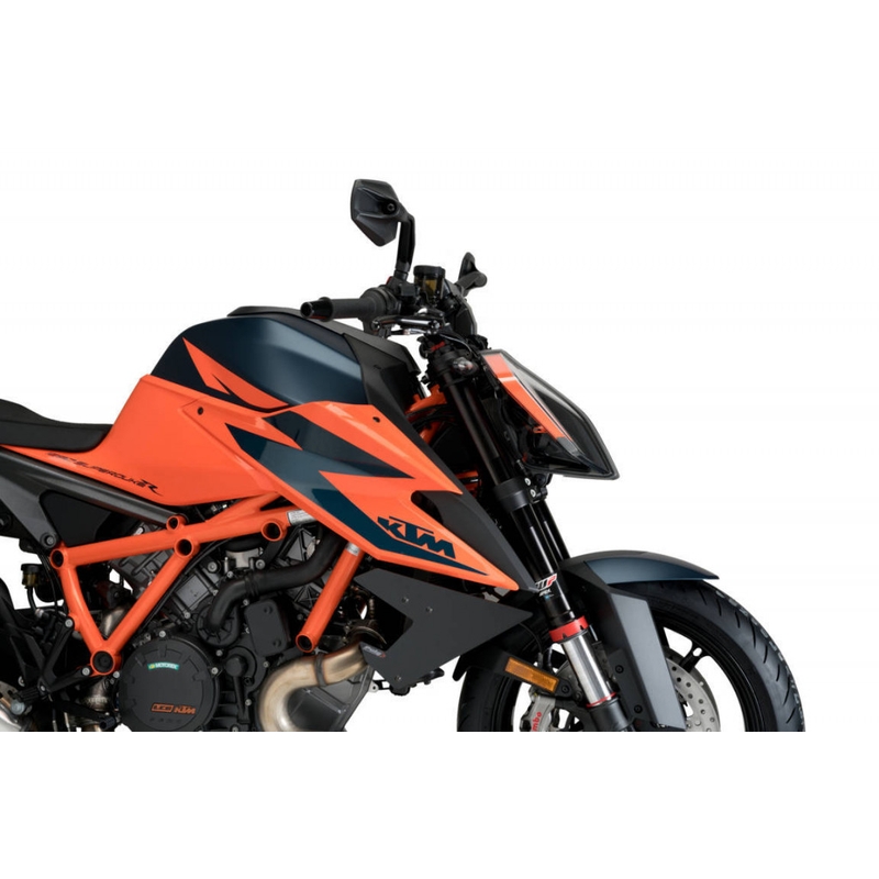 Bočné spojlery PUIG DOWNFORCE čierna pre KTM Super Duke 1290 / R 2020-2024, KTM Super Duke 1290 RR 2022-2024