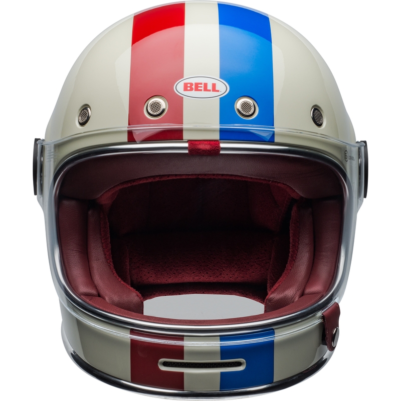 Integrálna prilba na motocykel Bell Bullit DLX Command Vintage bielo-červeno-modrá