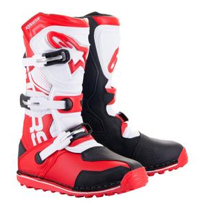 Topánky na motorku Alpinestars Tech Trial bielo-červeno-čierna