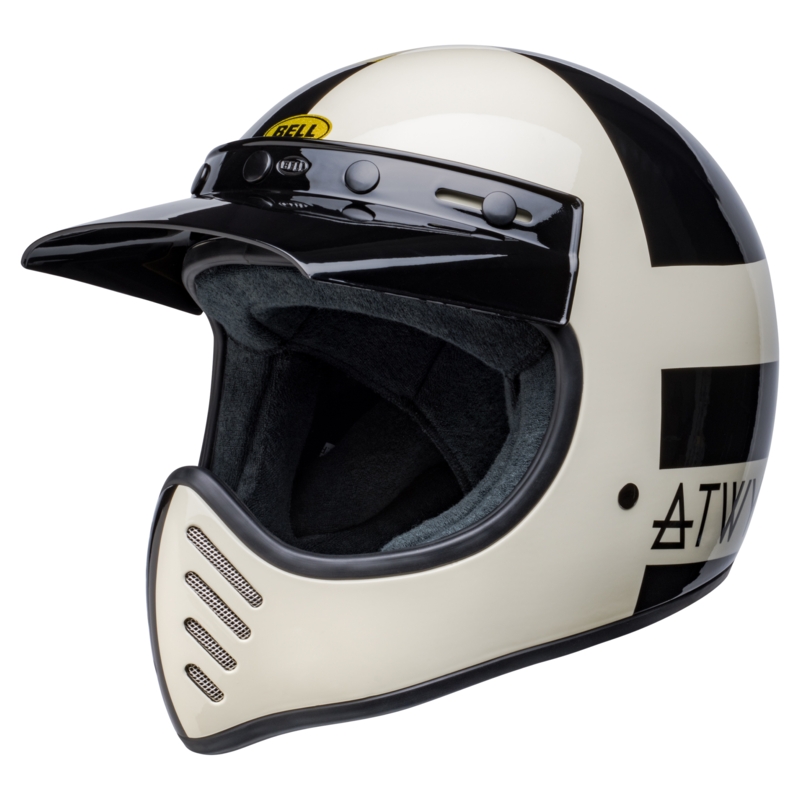 Prilba na motocykel Bell Moto-3 Atwyld Orbit bielo-čierna
