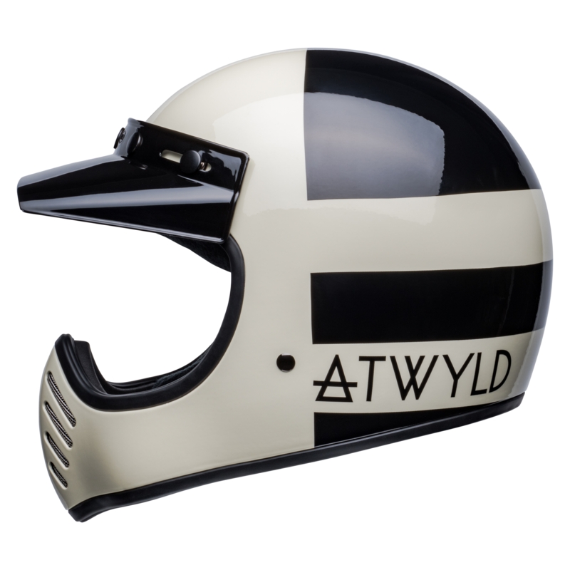 Prilba na motocykel Bell Moto-3 Atwyld Orbit bielo-čierna