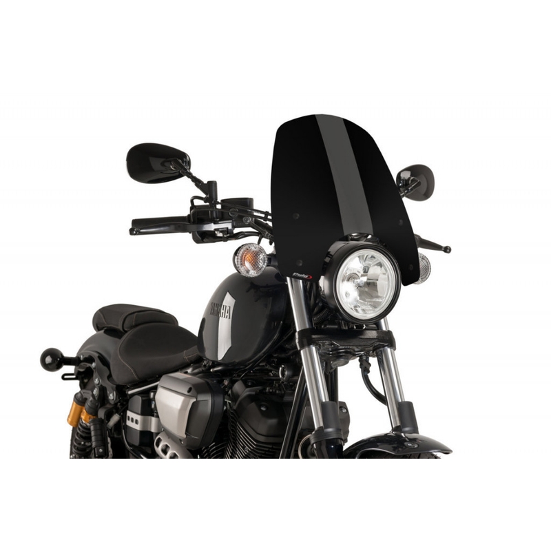 Plexi na motorku PUIG NEW. GEN TOURING čierna pre YAMAHA XV 950 2014-2020