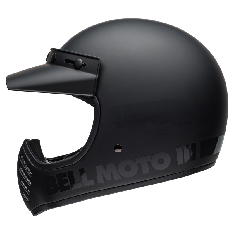 Prilba na motocykel Bell Moto-3 Classic čierna matná