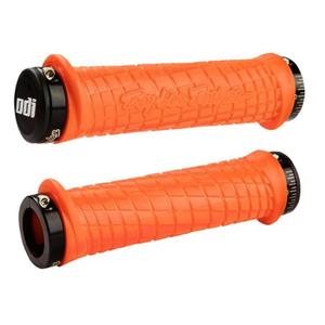 Gripy ODI TROY LEE DESIGNS SIGNATURE ATV LOCK-ON oranžovo-čierne