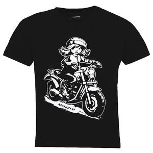 Detské dievčenské tričko MotoZem - Motorkárka