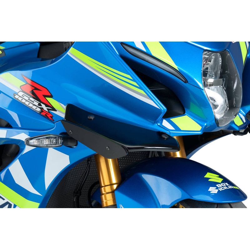 Bočné spojlery PUIG SPORT čierna pre SUZUKI GSX-R 1000 2017-2022, SUZUKI GSX-R 1000 R / RZ 2017-2021