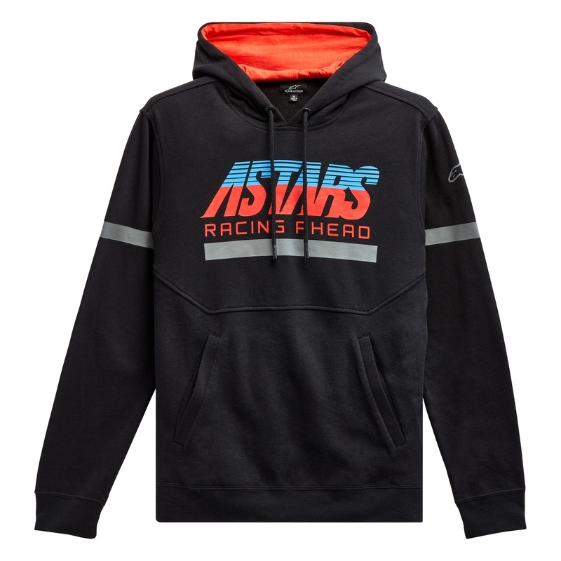 Mikina Alpinestars Club Hoodie čierno-červeno-modro-šedá