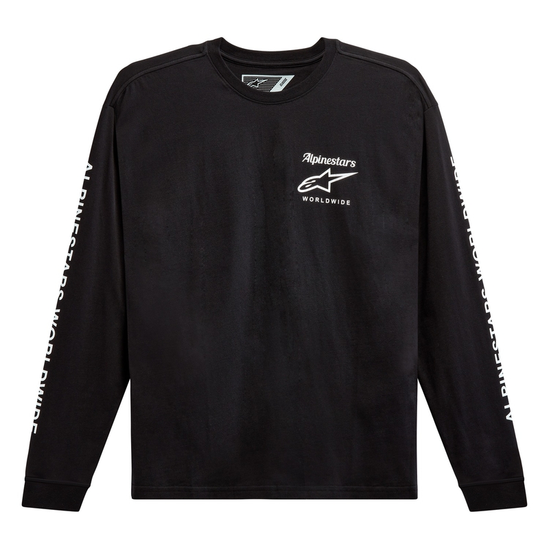 Tričko Alpinestars Authenticated Tee čierno-biele