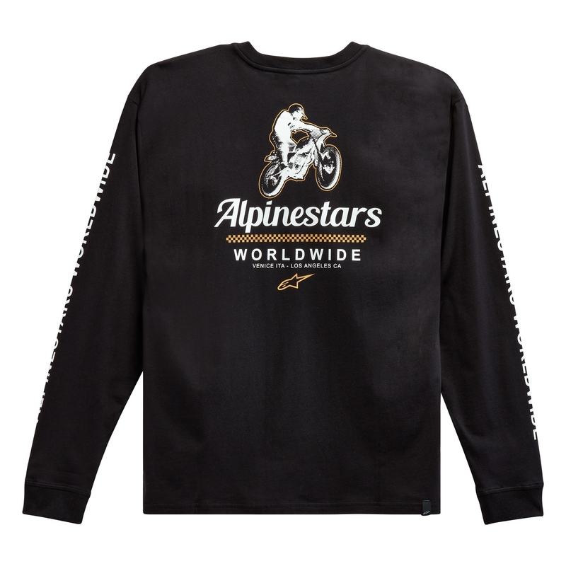 Tričko Alpinestars Authenticated Tee čierno-biele