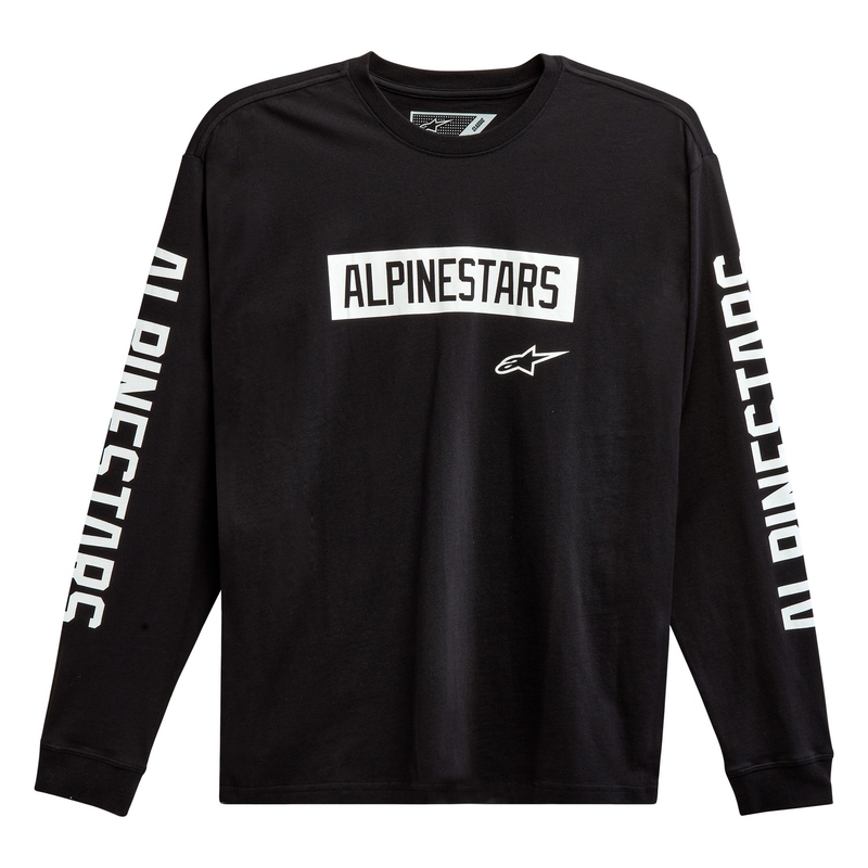 Tričko Alpinestars Face Off Tee čierno-biele