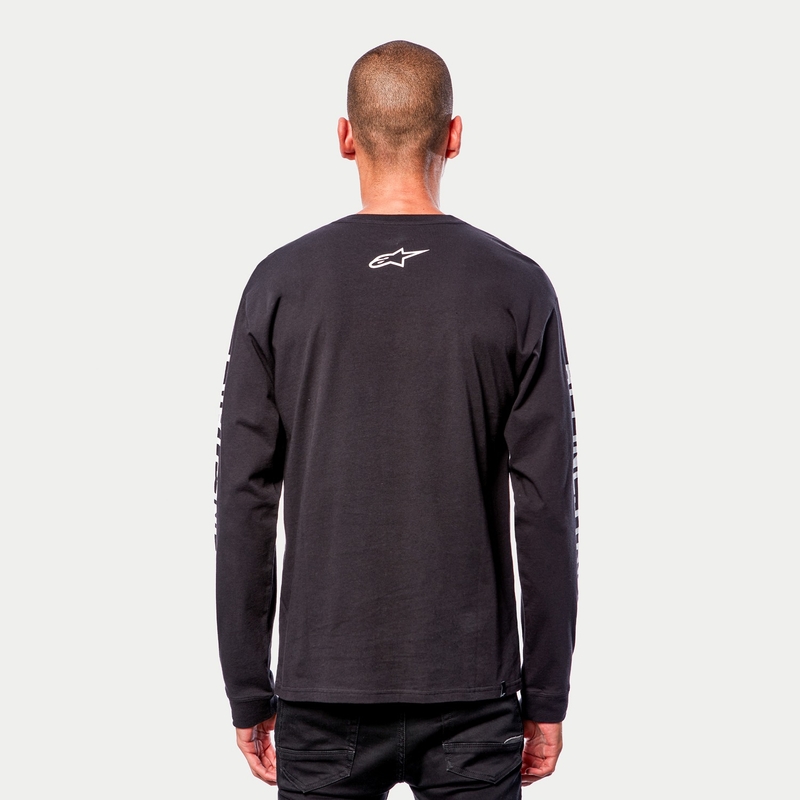 Tričko Alpinestars Face Off Tee čierno-biele