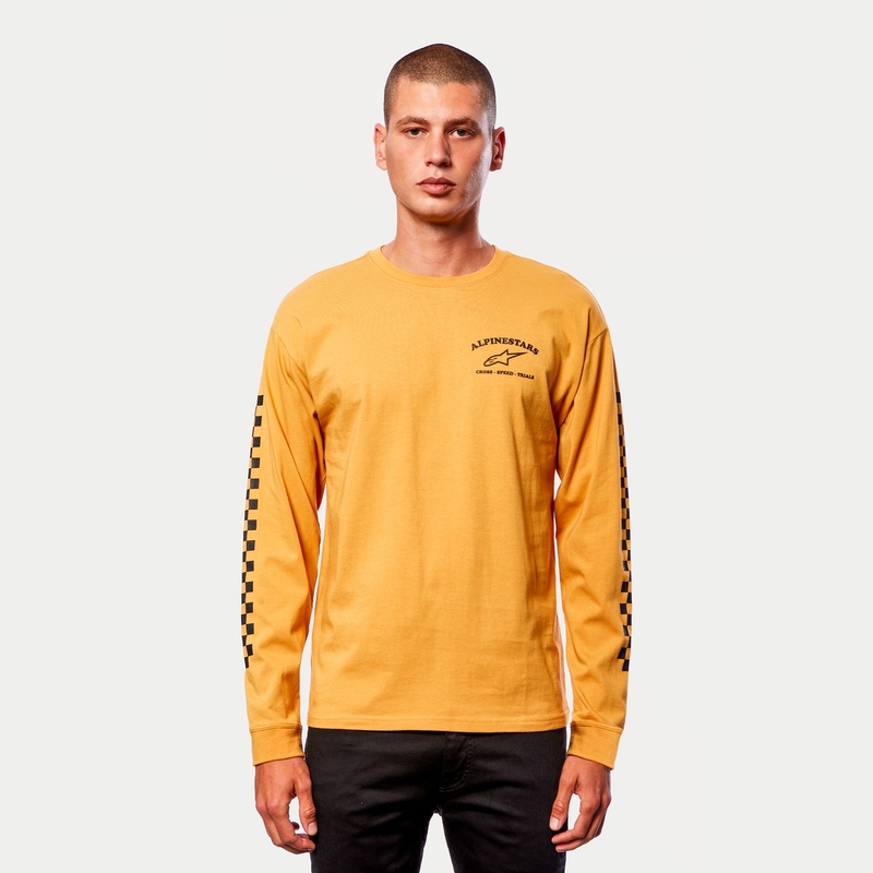 Tričko Alpinestars Sunday Tee žlto-čierne