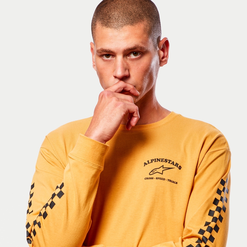 Tričko Alpinestars Sunday Tee žlto-čierne