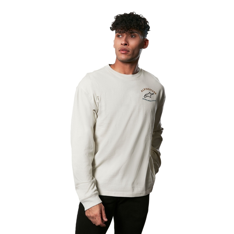 Tričko s dlhým rukávom Alpinestars Full Face Tee biele