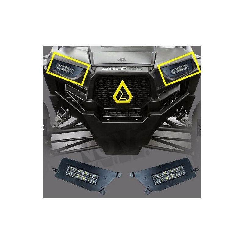 LED svetlomety SHARK LED HEADLIGHTS FOR POLARIS ATV, UTV WITH BACKLIGHT, 2K S