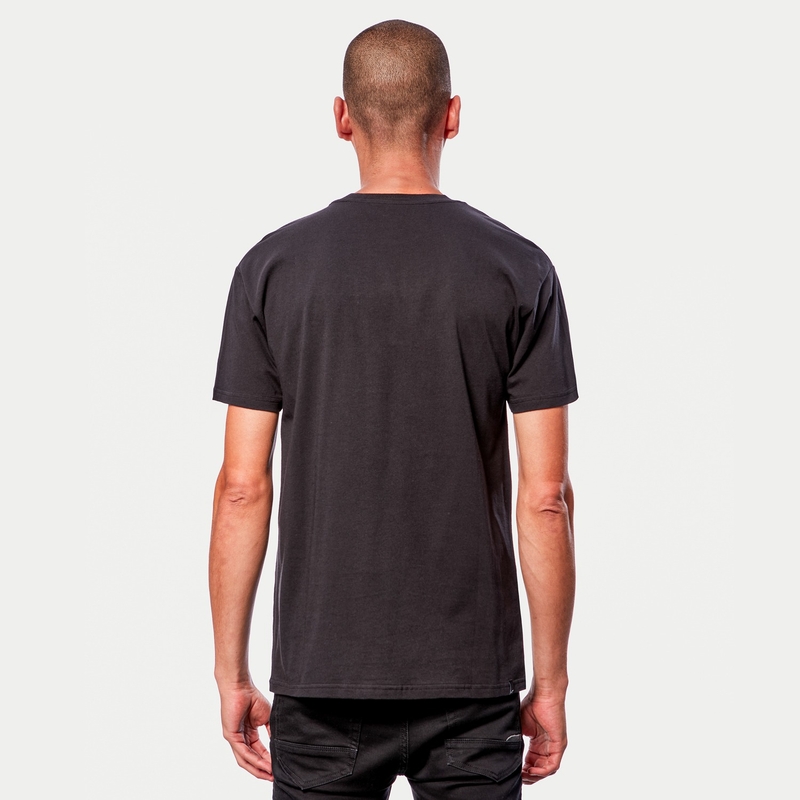 Tričko Alpinestars Flag Tee čierno-biele