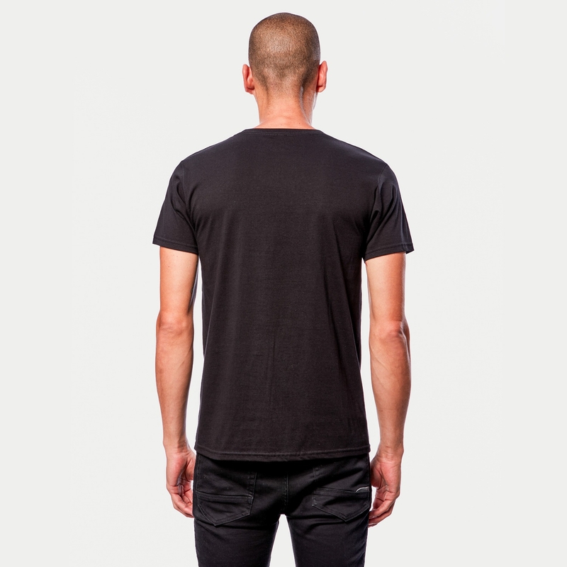 Triko Alpinestars Real Spiral Tee čierno-biele