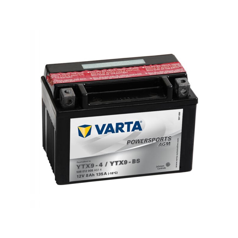 Bezúdržbová batéria VARTA MOTO LF YTX9-4/YTX9-BS 12 V / 8 AH