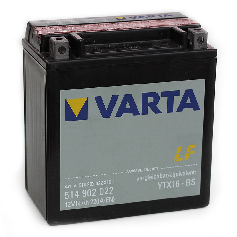 Bezúdržbová batéria VARTA YTX16-4/YTX16-BS 12 V / 14 Ah