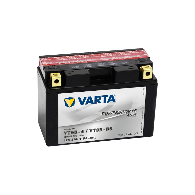 Bezúdržbová batéria VARTA YT9B-4/YT9B-BS 12 V / 8 Ah