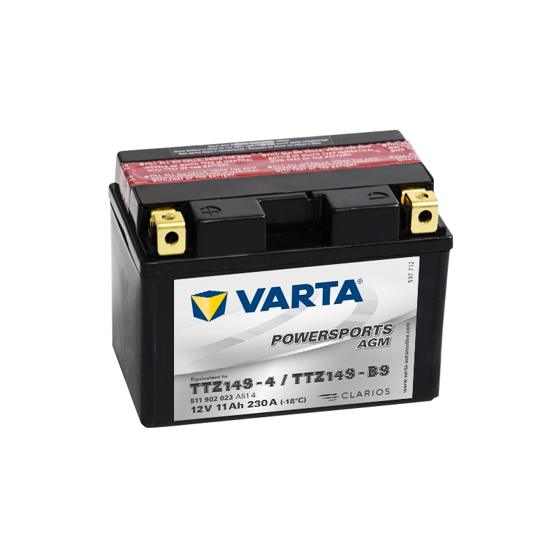 Bezúdržbová batéria VARTA TTZ14S-4/TTZ14S-BS 12 V / 11 Ah