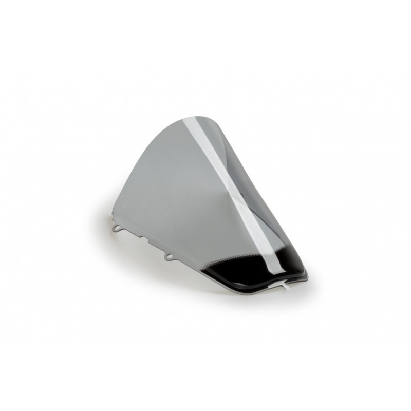 Plexi štít PUIG R-RACER dymové pre YAMAHA YZF-R1 2020-2026