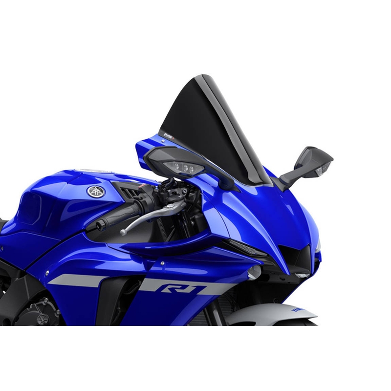 Plexi štít PUIG R-RACER čierna pre YAMAHA YZF-R1 2020-2024