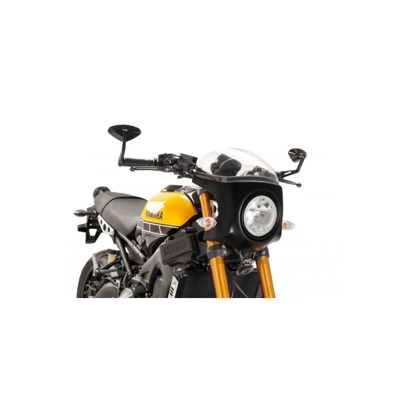 UNI plexi na motorku PUIG SEMI-FAIRING karbónový vzhľad priehľadné