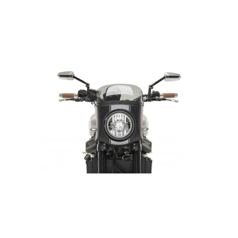 Plexi na motorku PUIG SEMI-FAIRING matná čierna dymové pre TRIUMPH Bonneville Speedmaster 1200 2018-2024