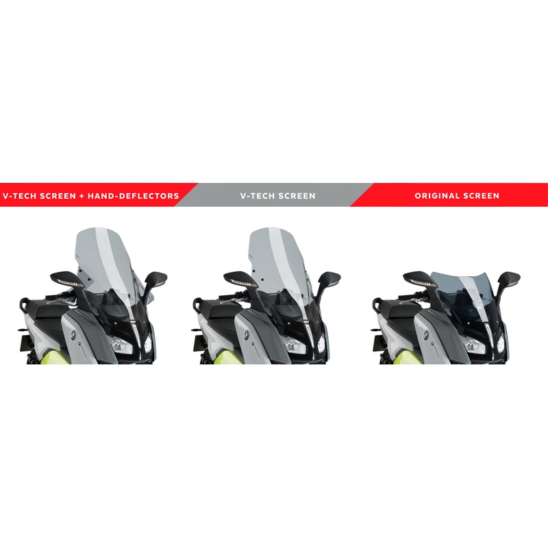 Plexi na motorku PUIG V-TECH LINE TOURING dymové