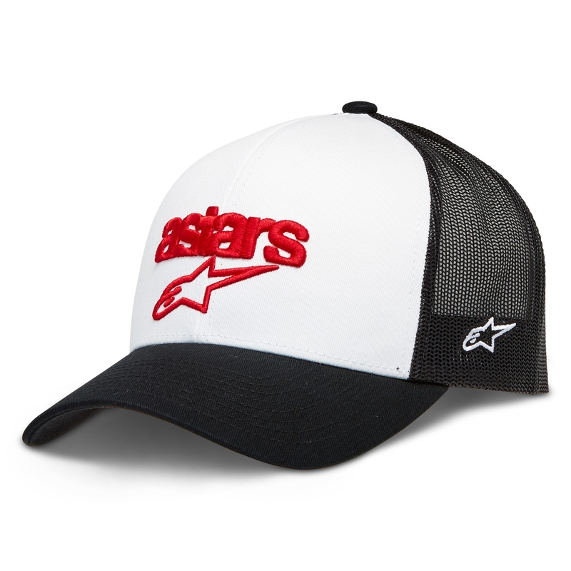 Šiltovka Alpinestars Pedigree bielo-čierno-červená