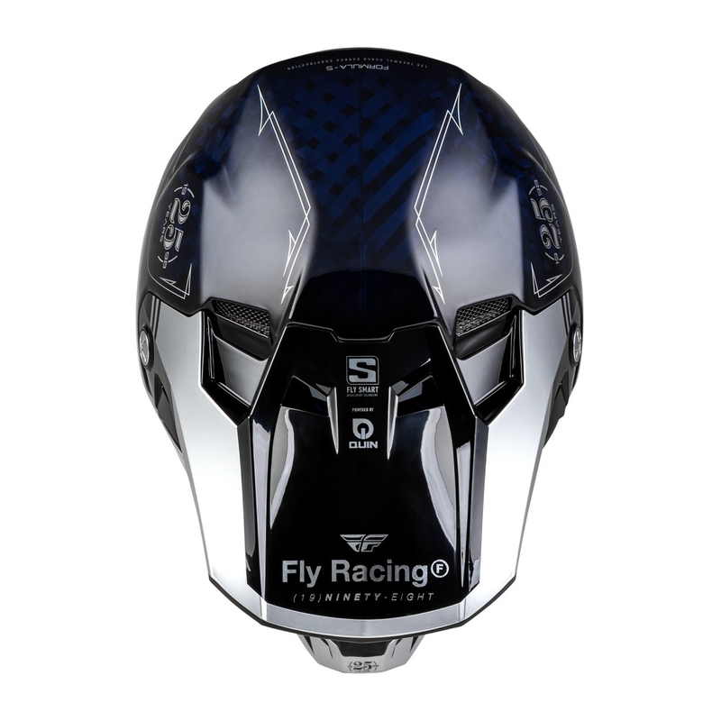 Motokrosová prilba FLY Racing Formula S Carbon modro-strieborná