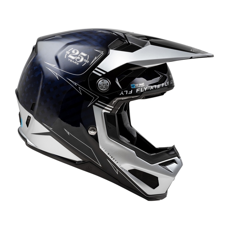 Motokrosová prilba FLY Racing Formula S Carbon modro-strieborná