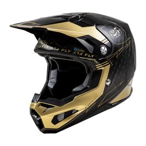 Motokrosová prilba FLY Racing Formula S Carbon čierno-zlatá