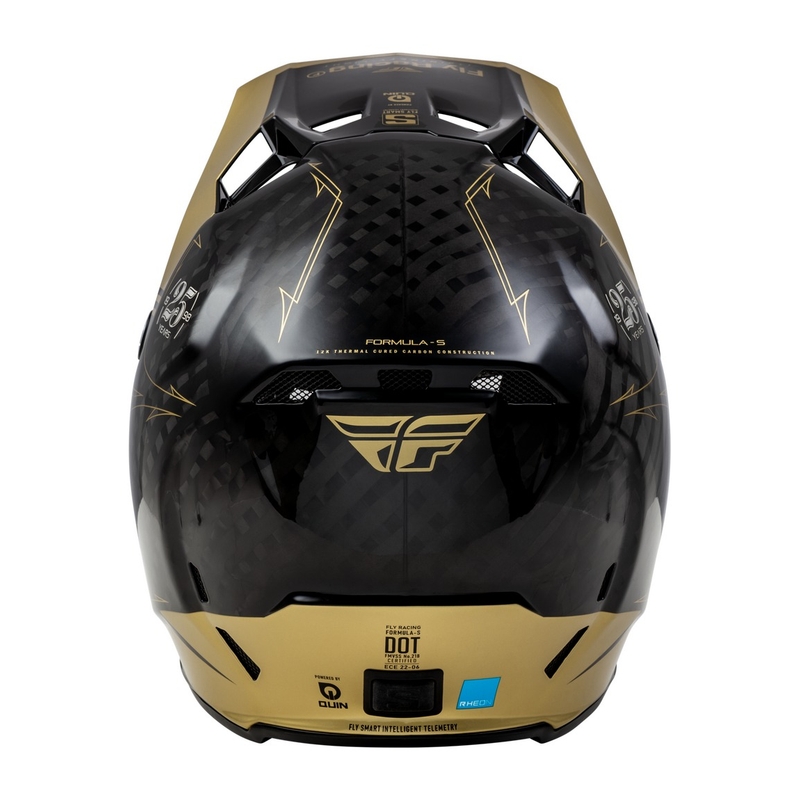Motokrosová prilba FLY Racing Formula S Carbon čierno-zlatá