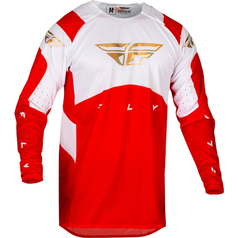 Motokrosový dres FLY Racing Evolution DST 2024 červeno-biely výpredaj