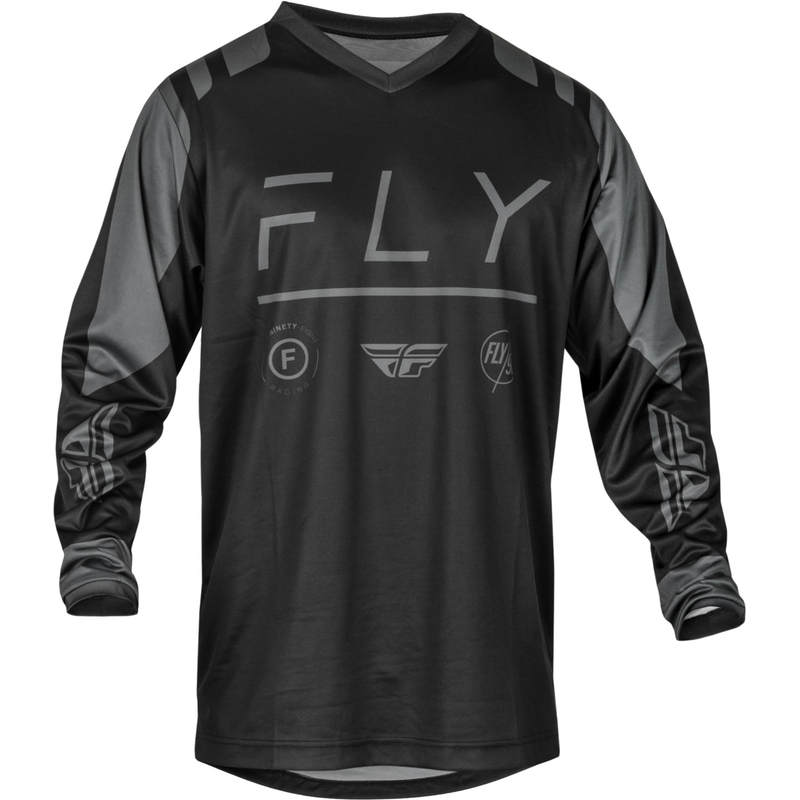 Motokrosový dres FLY Racing F-16 2024 čierno-sivý