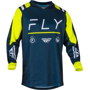 Motokrosový dres FLY Racing F-16 2024 modro-fluo žlto-biely