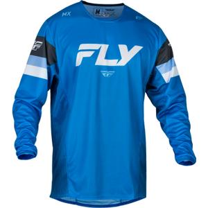 Motokrosový dres FLY Racing Kinetic Prix 2024 modro-šedo-biely